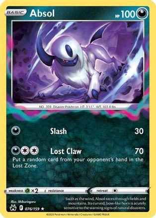 Absol (076/159) [Sword & Shield: Crown Zenith] - Trinity Hobby