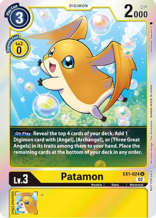 Patamon [EX1-024] (Official Tournament Pack Vol.8) [Classic Collection Promos] - Trinity Hobby