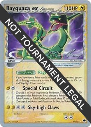 Rayquaza ex (97/101) (Delta Species) (Legendary Ascent - Tom Roos) [World Championships 2007] - Trinity Hobby