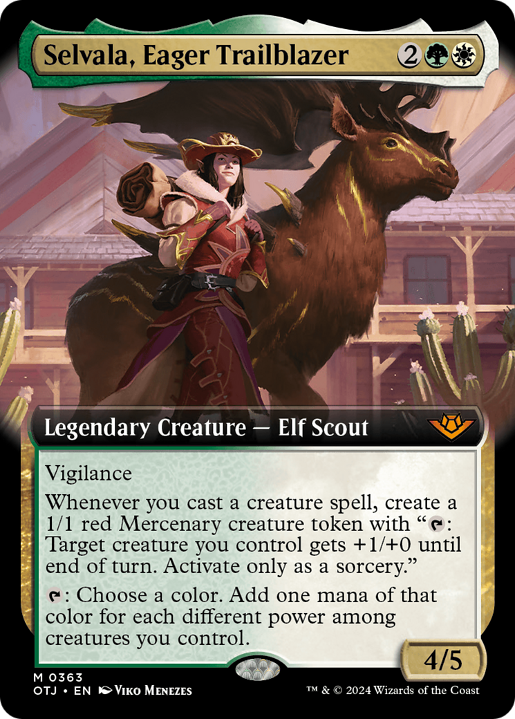 Selvala, Eager Trailblazer (Extended Art) [Outlaws of Thunder Junction] - Trinity Hobby