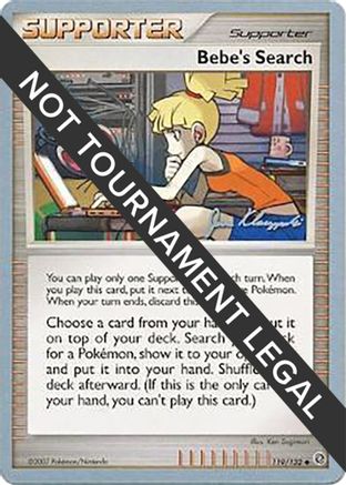 Bebe's Search (119/132) (Psychic Lock - Jason Klaczynski) [World Championships 2008] - Trinity Hobby