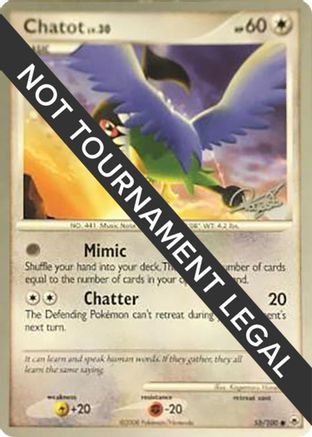 Chatot LV.30 (55/100) (Bliss Control - Paul Atanassov) [World Championships 2008] - Trinity Hobby