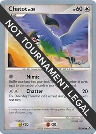 Chatot LV.30 (55/100) (Empotech - Dylan Lefavour) [World Championships 2008] - Trinity Hobby