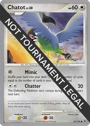 Chatot LV.30 (55/100) (Psychic Lock - Jason Klaczynski) [World Championships 2008] - Trinity Hobby