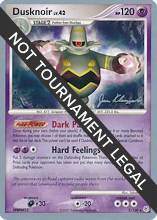 Dusknoir LV.42 (2/130) (Psychic Lock - Jason Klaczynski) [World Championships 2008] - Trinity Hobby