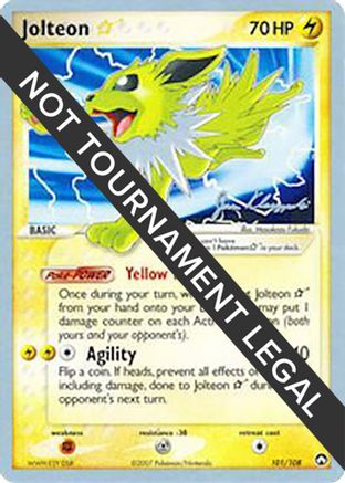 Jolteon Star (101/108) (Psychic Lock - Jason Klaczynski) [World Championships 2008] - Trinity Hobby