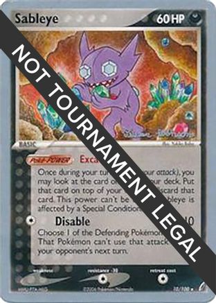 Sableye (10/100) (Intimidation - Tristan Robinson) [World Championships 2008] - Trinity Hobby