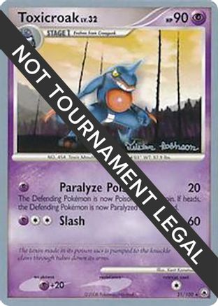 Toxicroak LV.32 (31/100) (Intimidation - Tristan Robinson) [World Championships 2008] - Trinity Hobby