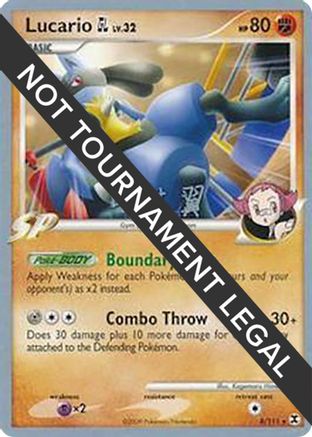 Lucario GL LV.32 (8/111) (Crowned Tiger - Tsubasa Nakamura) [World Championships 2009] - Trinity Hobby