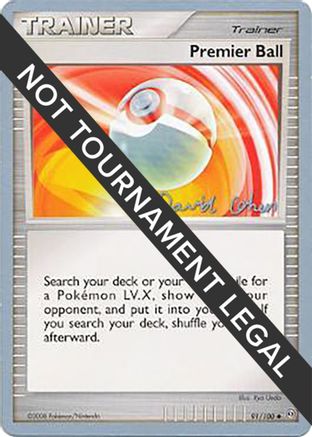Premier Ball (91/100) (Stallgon - David Cohen) [World Championships 2009] - Trinity Hobby