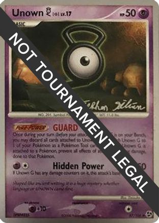 Unown G LV.17 (57/106) (Luxdrill - Stephen Silvestro) [World Championships 2009] - Trinity Hobby