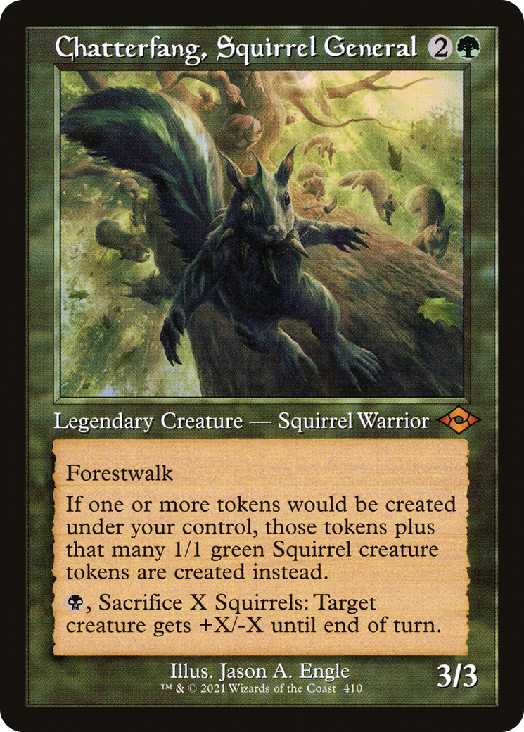 Chatterfang, Squirrel General [Etched Foil]  (MH2-410) - [Modern Horizons 2] - Trinity Hobby