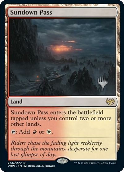 Sundown Pass (Promo Pack) [Innistrad: Crimson Vow Promos] - Trinity Hobby