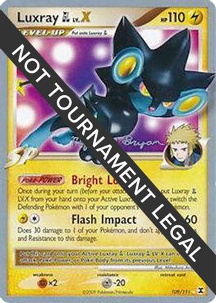 Luxray GL LV.X (109/111) (Happy Luck - Mychael Bryan) [World Championships 2010] - Trinity Hobby