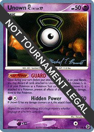 Unown G LV.17 (57/106) (Boltevoir - Michael Pramawat) [World Championships 2010] - Trinity Hobby