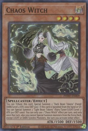 Chaos Witch [PHHY-EN009] Super Rare - Trinity Hobby