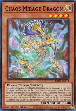Chaos Mirage Dragon [PHHY-EN013] Super Rare - Trinity Hobby