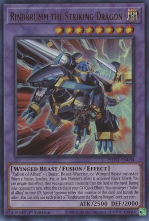 Rindbrumm the Striking Dragon [PHHY-EN034] Ultra Rare - Trinity Hobby