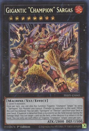 Gigantic "Champion" Sargas [PHHY-EN045] Secret Rare - Trinity Hobby