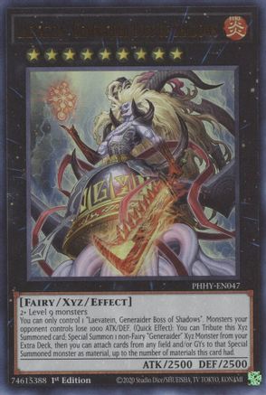 Laevatein, Generaider Boss of Shadows [PHHY-EN047] Ultra Rare - Trinity Hobby