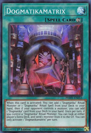 Dogmatikamatrix [PHHY-EN055] Super Rare - Trinity Hobby
