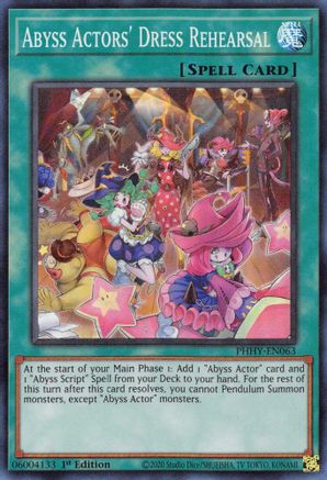 Abyss Actors' Dress Rehearsal [PHHY-EN063] Super Rare - Trinity Hobby