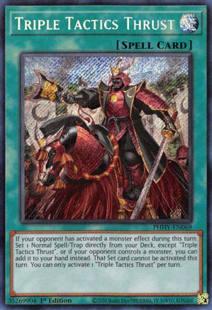 Triple Tactics Thrust [PHHY-EN069] Secret Rare - Trinity Hobby