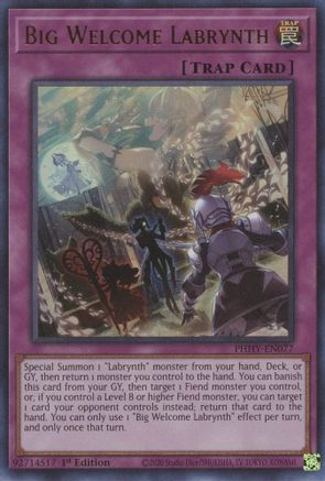 Big Welcome Labrynth [PHHY-EN077] Ultra Rare - Trinity Hobby