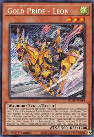 Gold Pride - Leon [PHHY-EN086] Secret Rare - Trinity Hobby