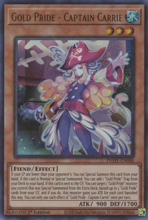 Gold Pride - Captain Carrie [PHHY-EN088] Ultra Rare - Trinity Hobby