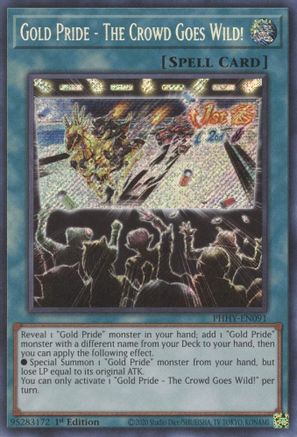 Gold Pride - The Crowd Goes Wild! [PHHY-EN091] Secret Rare - Trinity Hobby