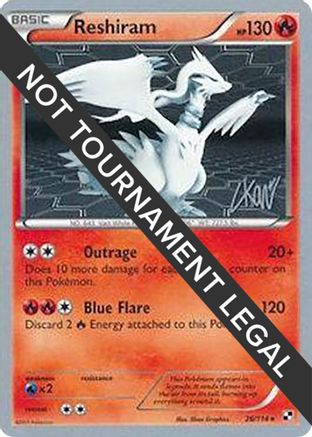 Reshiram (26/114) (Reshiphlosion - Christopher Kan) [World Championships 2011] - Trinity Hobby