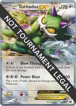Tornadus EX (90/108) (CMT - Zachary Bokhari) [World Championships 2012] - Trinity Hobby