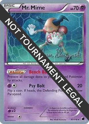 Mr. Mime (47/116) (Darkrai Deck - Jason Klaczynski) [World Championships 2013] - Trinity Hobby