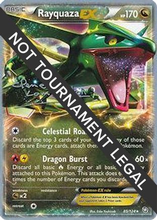 Rayquaza EX (85/124) (Anguille Sous Roche - Clement Lamberton) [World Championships 2013] - Trinity Hobby