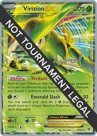Virizion EX (9/101) (Emerald King - Andrew Estrada) [World Championships 2014] - Trinity Hobby
