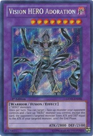 Vision Hero Adoration [GENF-EN096] Secret Rare - Trinity Hobby