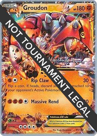 Groudon EX (85/160) (Primal Groudon - Alejandro Ng-Guzman) [World Championships 2015] - Trinity Hobby
