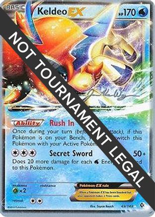 Keldeo EX (49/149) (HonorStoise - Jacob Van Wagner) [World Championships 2015] - Trinity Hobby