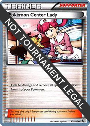 Pokemon Center Lady (93/106) (Primal Groudon - Alejandro Ng-Guzman) [World Championships 2015] - Trinity Hobby