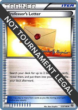 Professor's Letter (123/146) (Primal Groudon - Alejandro Ng-Guzman) [World Championships 2015] - Trinity Hobby