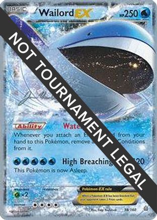 Wailord EX (38/160) (HonorStoise - Jacob Van Wagner) [World Championships 2015] - Trinity Hobby