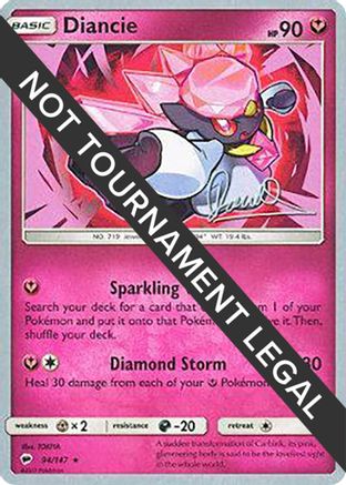 Diancie (94/147) (Infinite Force - Diego Cassiraga) [World Championships 2017] - Trinity Hobby