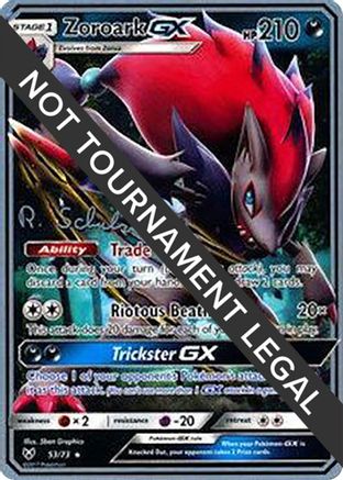 Zoroark GX (53/73) (Victory Map - Robin Schulz) [World Championships 2018] - Trinity Hobby