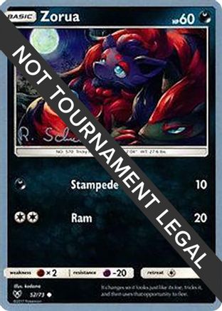Zorua (52/73) (Victory Map - Robin Schulz) [World Championships 2018] - Trinity Hobby