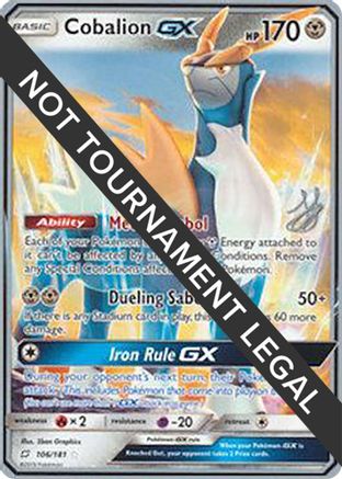 Cobalion GX (106/181) (Perfection - Henry Brand) [World Championships 2019] - Trinity Hobby