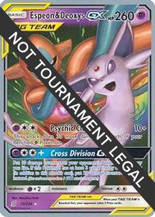 Espeon & Deoxys GX (72/236) (Perfection - Henry Brand) [World Championships 2019] - Trinity Hobby