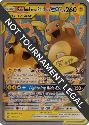 Raichu & Alolan Raichu (54/236) (Pikarom Judge - Haruki Miyamoto) [World Championships 2019] - Trinity Hobby