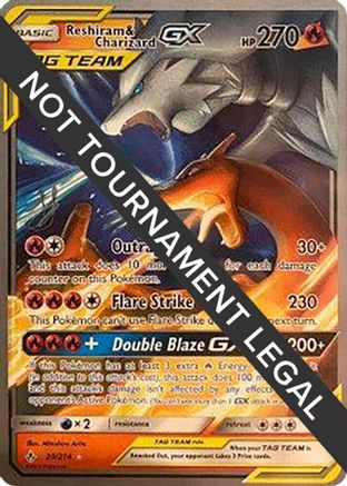 Reshiram & Charizard GX (20/214) (Perfection - Henry Brand) [World Championships 2019] - Trinity Hobby