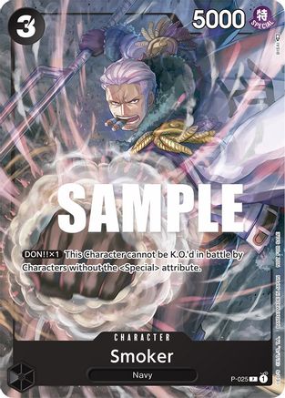 Smoker (Pre-Release) (P-025) - [One Piece Promotion Cards] - Trinity Hobby